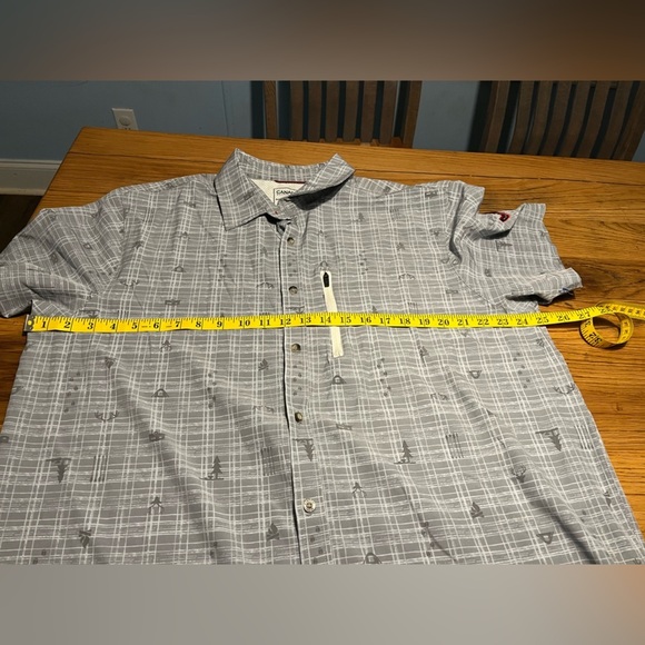 Canada WeatherGear Gray Novelty Print Men's Shirt size XL - Picture 12 of 13
